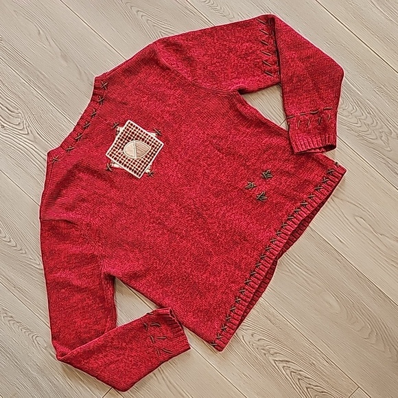 Vintage FunSport Novelty Ramie Cardigan Sweater, Sm - Picture 11 of 16